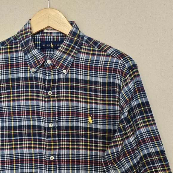 Ralph Lauren Madras Button Down M - Picture 1 of 8